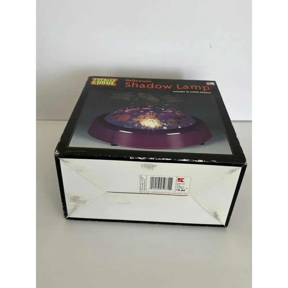 Vtg Totally Ghoul Shadow Lamp Original Box Halloween Rotating Light Show